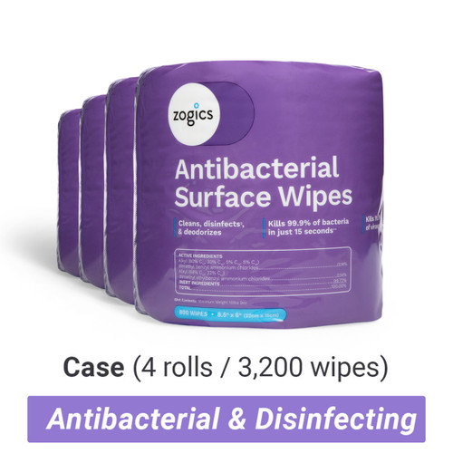 Antibacterial Gym Wipes (4 rolls/case)