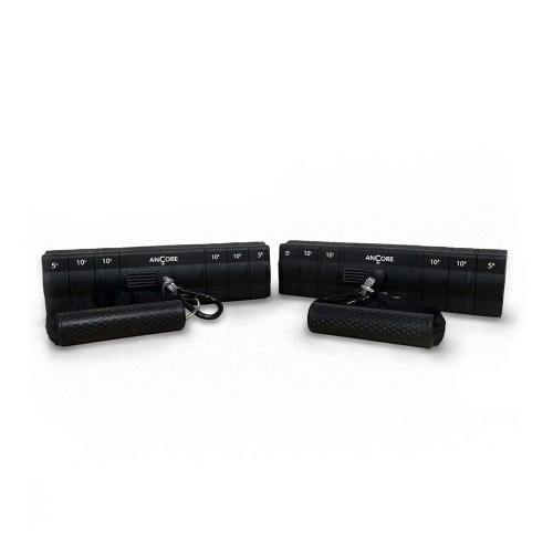 Ancore Dual cable trainer with two base units for balanced full body workouts