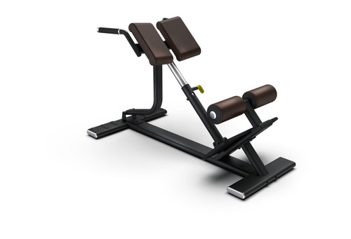 Intenza SBR-04 Back Extension Bench strength equipment with vinyl-covered leg pads