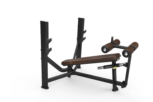 Intenza SBR-15 Olympic Decline Bench strength equipment with rotating slide mechanism