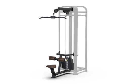 Intenza CMS-T4-LP Lat Pull Down strength equipment with mounts onto any intenza 4-way tower