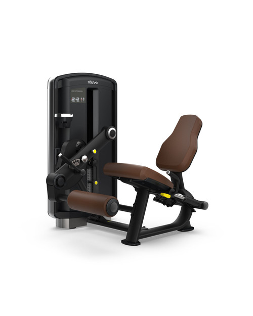 Intenza DL-09 Leg Extension strength equipment in brown upholstery