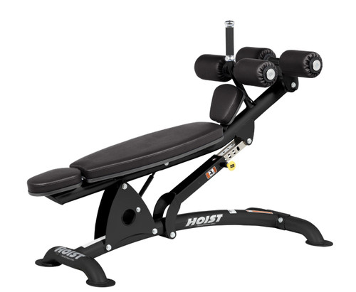 Hoist Adjustable Decline Ab Bench - Matte Black