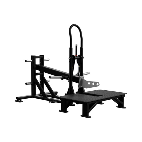 Nautilus Leverage belt squat with integrated plate storage