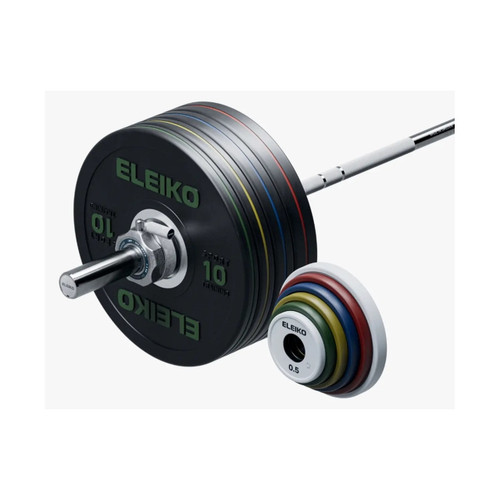 Eleiko Performance Weight Set - 190 kg, men, black with the black ELEIKO plate stack