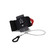 Black Ancore Strap Mount with Velcro and aluminum plate for cable training on vertical fixtures