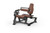 Intenza ZL-09 Seated Leg Curl plate loaded strength equipment in brown upholstery