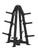 Hoist 4-Sided Olympic Plate Tree - Matte Black