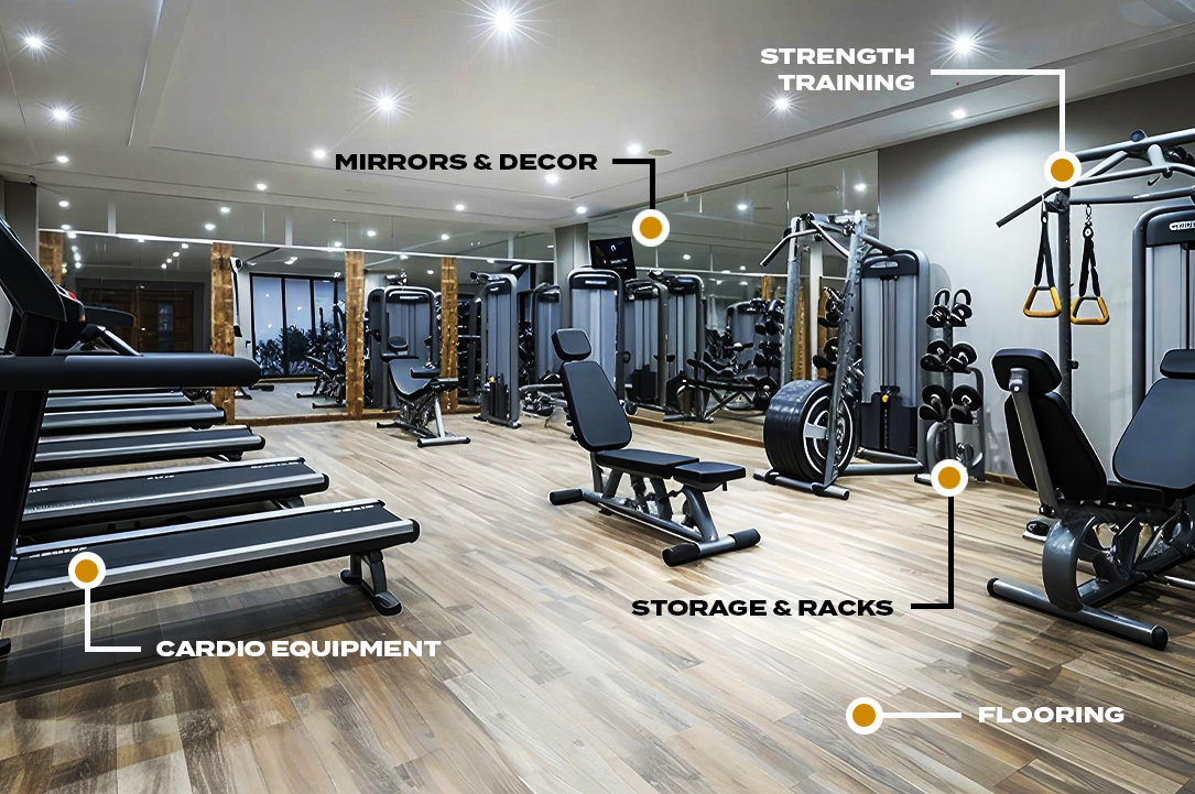 Commercial gym design by Ardent Fitness