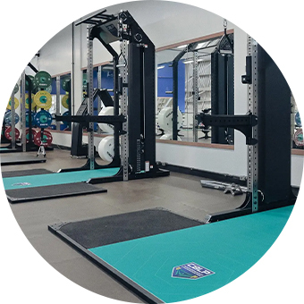 Eleiko cable machines shown in a performance facility