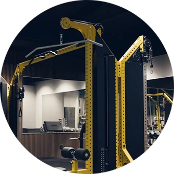 Eleiko cable machines shown in a corporate and hospitality fitness