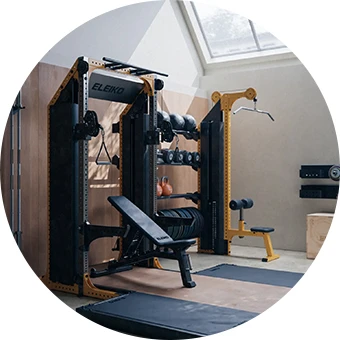 Eleiko cable machines shown in a boutique and personal-training studio