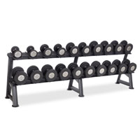 Hampton Fitness Gel Grip Dumbbells + Saddle Racks