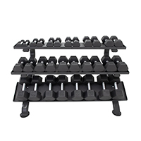 TKO 3-Tier Horizontal Dumbbell Rack