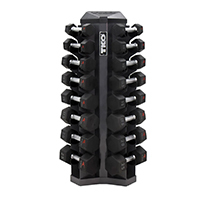 TKO 8 Pair Vertical Dumbbell Rack