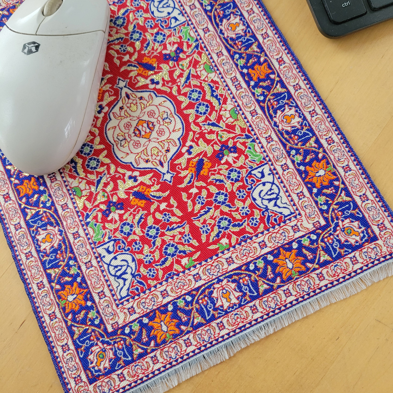 Fair trade turkish rug style mouse pad from Turkey