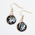 Fair trade wholesale enameled copper disc dangle earrings from Chile