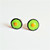 Fair trade wholesale enameled copper circle stud post earrings from Chile