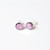 Fair trade wholesale dichroic glass stud post earrings from Chile