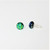 Fair trade wholesale dichroic glass stud post earring from Chile