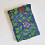 Fair trade embroidered flower hard cover water hyacinth paper wholesale journal from Bangladesh