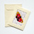 fair trade batik pink butterfly mini gift card from Nepal