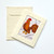 Fair trade rooster mini batik gift card from Nepal