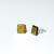 Fair trade dichroic glass post earrings from Chile