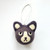 Fair trade felted wool fox holiday Christmas ornament from Kyrgyzstan
