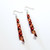 Fair trade enameled copper dangle earrings from Turkey