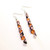 Fair trade enameled copper dangle earrings from Turkey