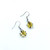 Fair trade wholesale fused glass  dangle earrings from Chile