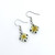 Fair trade wholesale fused glass  dangle earrings from Chile