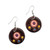 Fair trade wholesale ceramic dangle earring from Chile