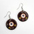 Fair trade wholesale ceramic dangle earring from Chile