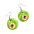 Fair trade wholesale ceramic dangle earring from Chile