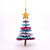 Fair trade folded jute paper tree Christmas holiday ornament from Bangladesh