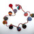 Fair trade recycled cotton sari holiday garland string of balls from Bangladesh