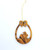 Fair trade carved olive wood easter holiday ornament decoration from West Bank, Palestine