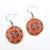 Fair trade colorful copper dangle earrings from Turkey