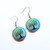 Fair trade colorful copper dangle earrings from Turkey