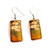 Fair trade colorful copper dangle earrings from Turkey