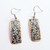 Fair trade colorful copper dangle earrings from Turkey