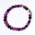 Fair trade plastic beaded stretch bracelet with ceramic highlight bead from Turkey