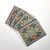 Fair trade fabric coaster with rubber backing from Turkey