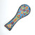 Fair trade block printed ceramic spoon rest from Turkey