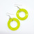 Fair trade recycled window glass dangle earrings from Chile