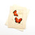Orange Butterfly Duo Batik Mini Gift Card from Nepal