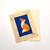 Fair trade batik art mini card from Nepal