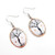 Fair trade etched copper feminine tree dangle earrings from Turkey